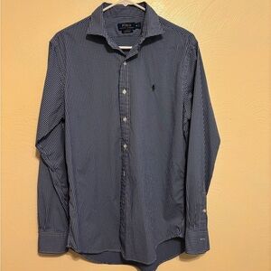 Ralph Lauren Blue Classic Casual Button Down Shirt